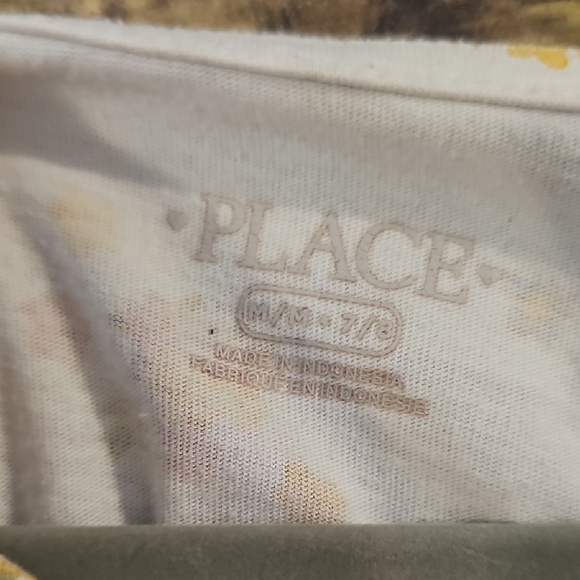 The Children's Place Cream Short Sleeve Blouse with Relaxed Fit - Picture 2 of 3